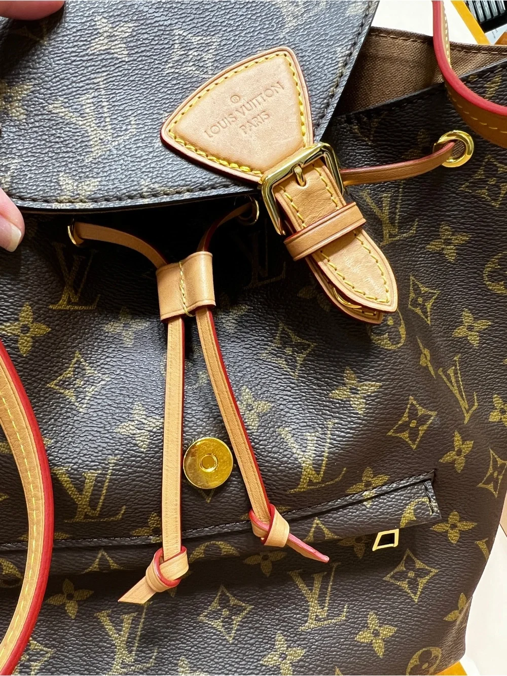 Louis Vuitton Monogram Canvas Backpack in Brown and Vachetta